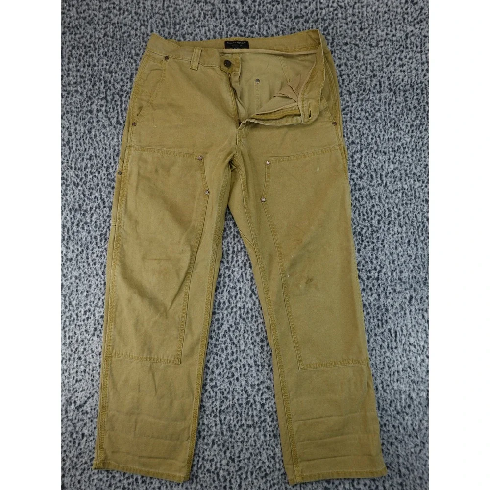Banana Republic Carpenter Pant Mens‎ 31x30 Beige Double Knee Straight 409616